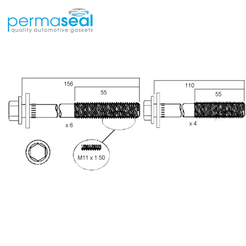 Head Bolt Set FOR CHRYSLER PT CRUISER HBS137