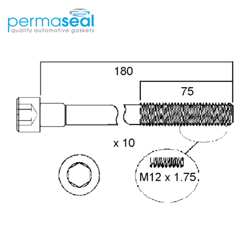 Head Bolt Set FOR NISSAN SR20DE DOHC 16V HBS159