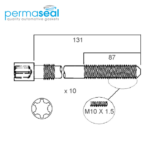 Head Bolt Set FOR AUDI ALT SOHC 20V HBS208