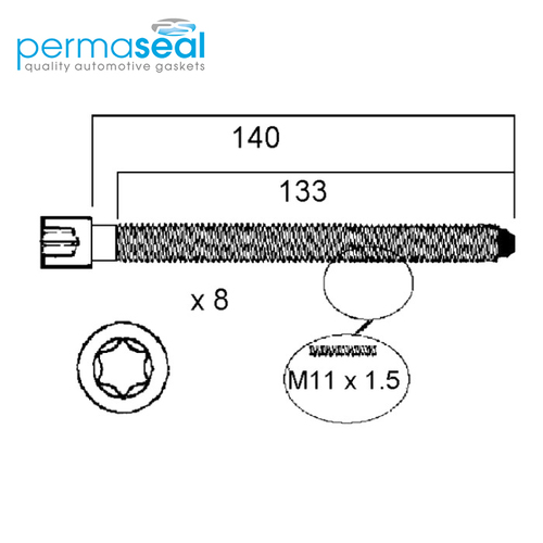 Head Bolt Set FOR AUDI VOLKSWAGEN ACK AGA APS HBS259H