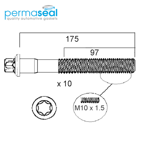 Head Bolt Set FOR PEUGEOT CITROEN HBS262