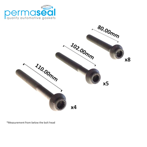 Head Bolt Set FOR MERCEDES OM661 OM601 HBS313