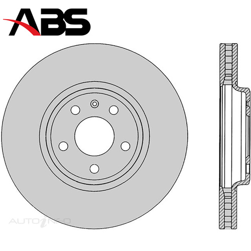 Front Brake Rotor PAIR FOR Audi A4 B8 A5 8T Q5 8R 07-17 ...