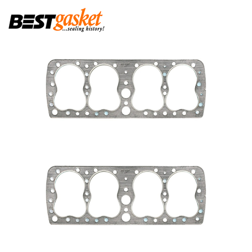 Head Gasket PAIR Ford Mercury 24 Stud SV Flathead 239 V8 Big Bore 39-48 Graphite