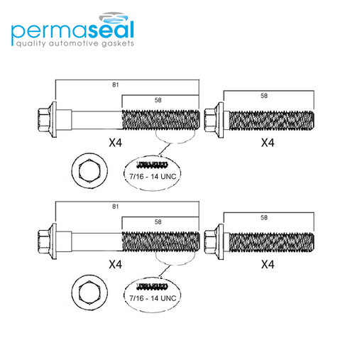 Head Bolt Set FOR Holden Commodore VS VT VX VY Statesman Ute 3.8 V6 Ecotec 95-04
