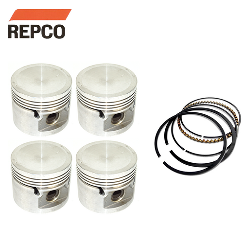 Piston & Ring Set STD FOR BMC MG MGB Austin 1800 B Series Four Ring Circlip