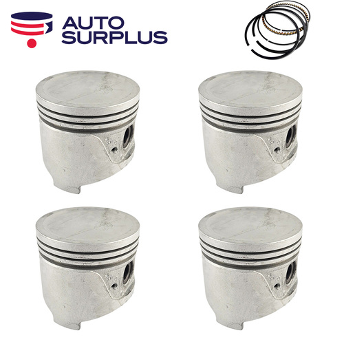 Piston & Ring Set +040" FOR Nissan 1600 510 1968-1972 1.6L L16