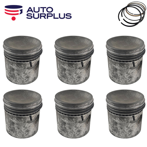 Dish Top Piston & Ring Set STD FOR Austin A99 A110 Wolseley 6/99 6/110 2.9 59-68