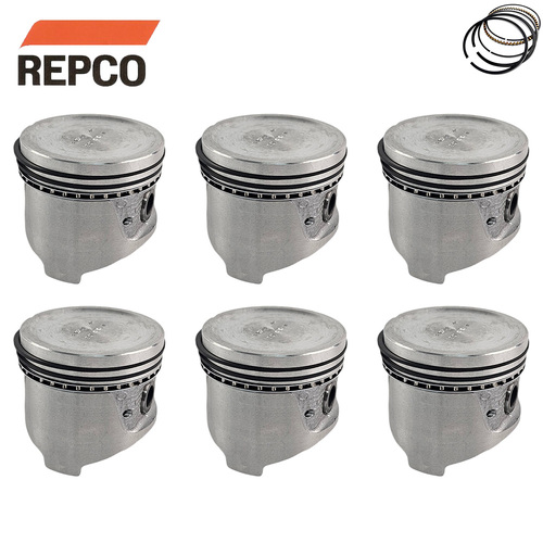 Piston & Ring Set 030" FOR Nissan 280C 280ZX Patrol 6 Cyl 2.8 L28E L28S 78-87