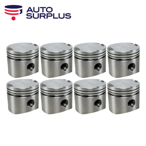 Flat Top Piston Set +080" FOR DeSoto Firedome 291 4.8 Hemi V8 1955