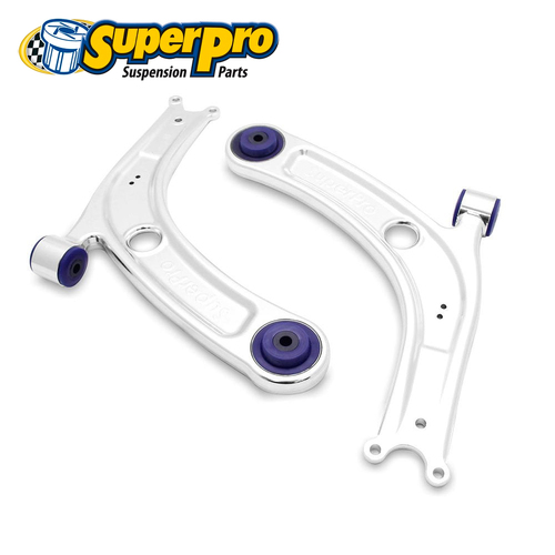 SuperPro Control Arm Lower Assembly w/DuroBall Kit-Caster Inc FOR A3/Q2/Golf Mk7 ALOY0018K