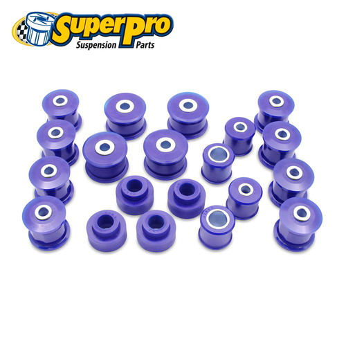 SuperPro Radius Arms Bush Kit - Front + Rear, Adj, Standard Height FOR Patrol GQ, GU/Maverick DA KIT060K