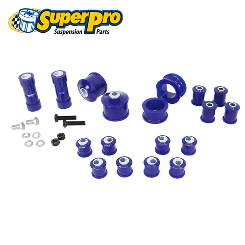 SuperPro Enhancement Bush Kit - Front + Rear, Double Offset FOR Skyline R34 RWD KIT126K