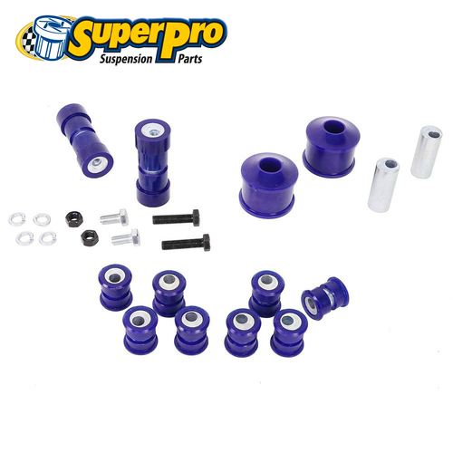 SuperPro Alignment Bush Kit - Front + Rear, Double Offset FOR Skyline R33 RWD KIT127K