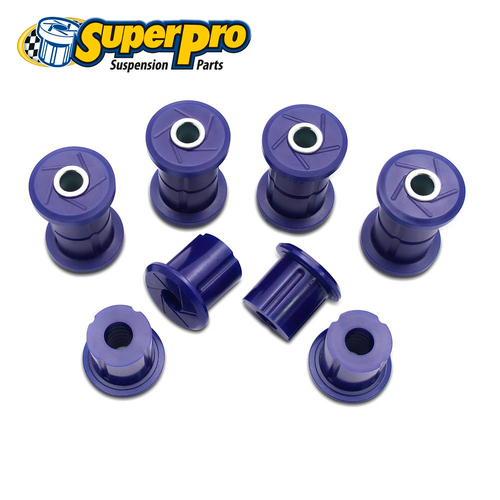 SuperPro Leaf Spring Bush Kit for OE Shackles - Rear FOR Landcruiser 79 Series 99-06 KIT144K