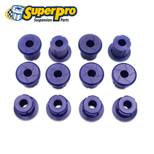 SuperPro Leaf Spring Bush Kit for Greasable Shackles - Rear FOR Landcruiser 79 Series 99-06 KIT156K