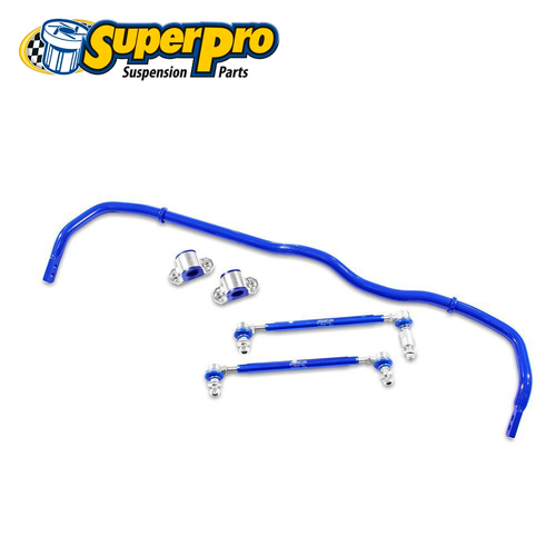 SuperPro Sway Bar H/Duty 2-Point Blade Adj + Link Kit 26mm - Front FOR A3/Golf Mk7 RC0052FZ-26KIT