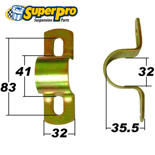 SuperPro Sway Bar Steel Mount Bracket - Universal SPF0984K