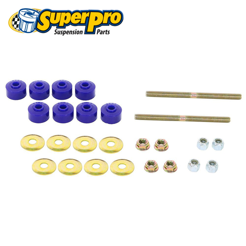 SuperPro Universal Threaded Rod Sway Bar Link Kit SPF2965BK