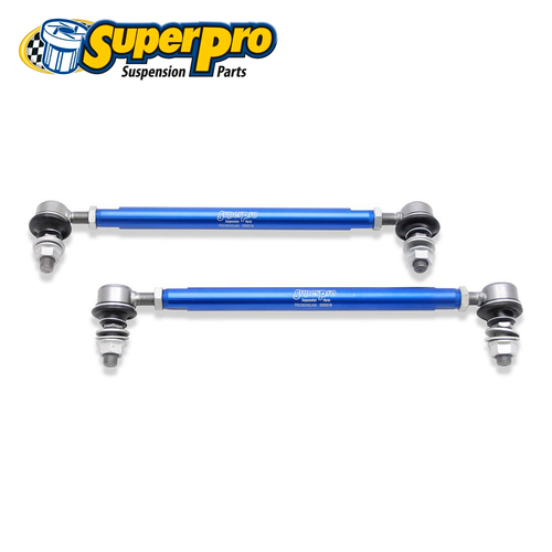 SuperPro 12mm Adj Sway Bar Link Kit - Front FOR Audi/Holden/Kia TRC12245