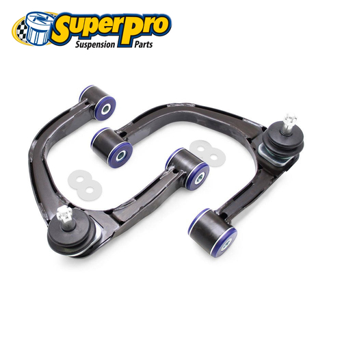 SuperPro Control Arm Upper Complete Assembly-Adj - Front FOR Landcruiser 200 Series TRC485