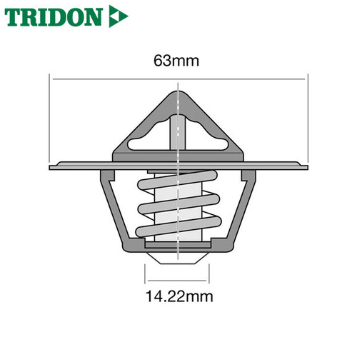 Tridon TT222-160 Thermostat 160F 71C 63mm Diameter