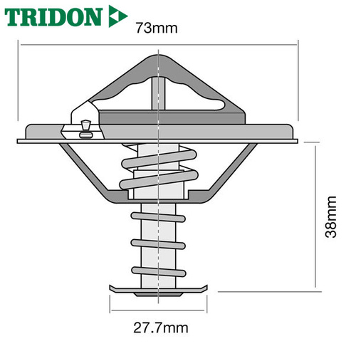 Tridon TT286-180P High Flow Thermostat 180F 82C 73mm Diameter