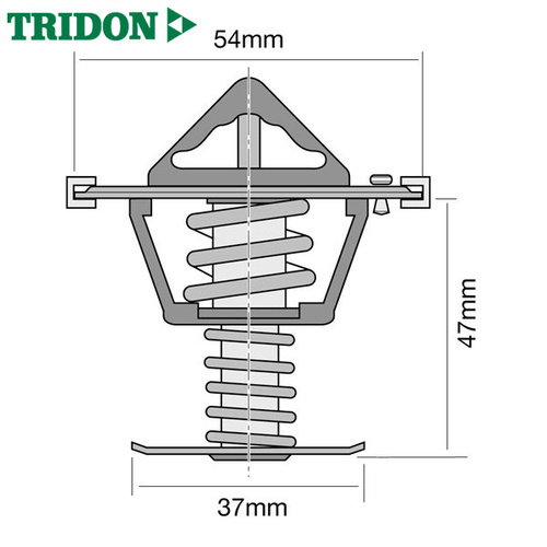 Tridon TT456-187P High Flow Thermostat 187F 86C 54mm Diameter