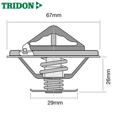 Tridon Thermostat TT551-172 (High Flow)