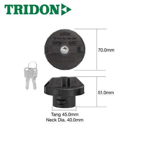 TRIDON LOCKING FUEL CAP TFL232